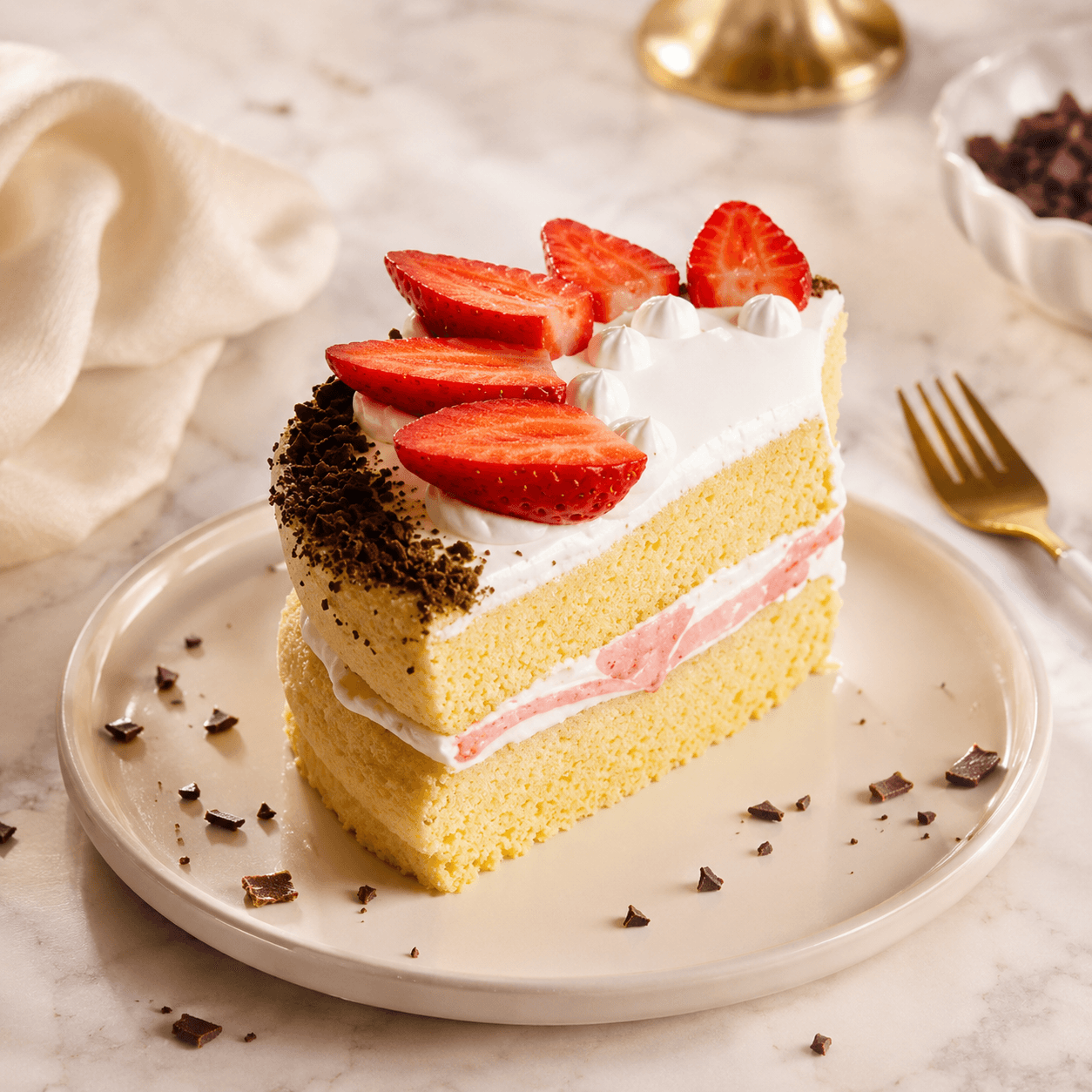 Soufflé de fresas