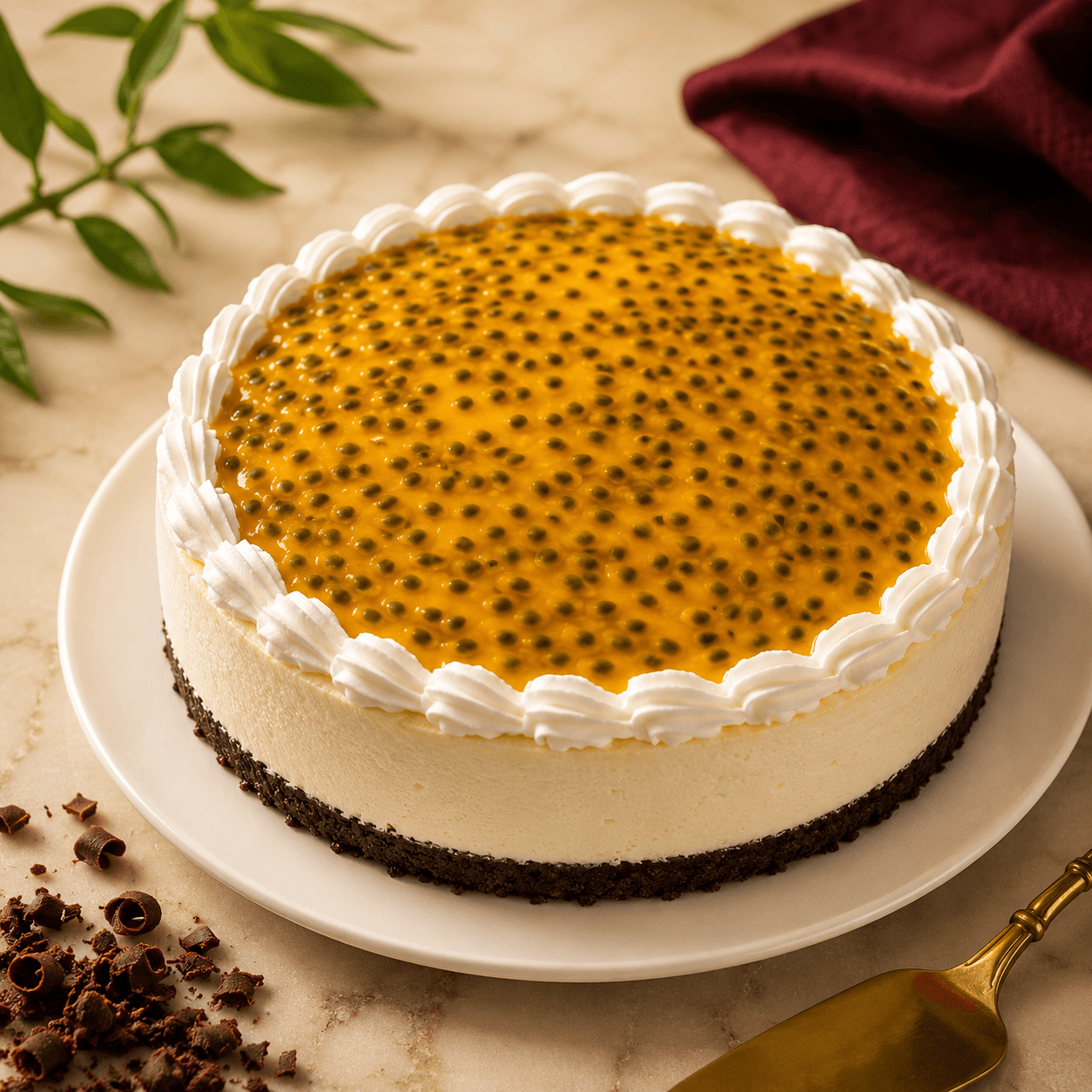 Mousse de maracuyá (precio por porción)