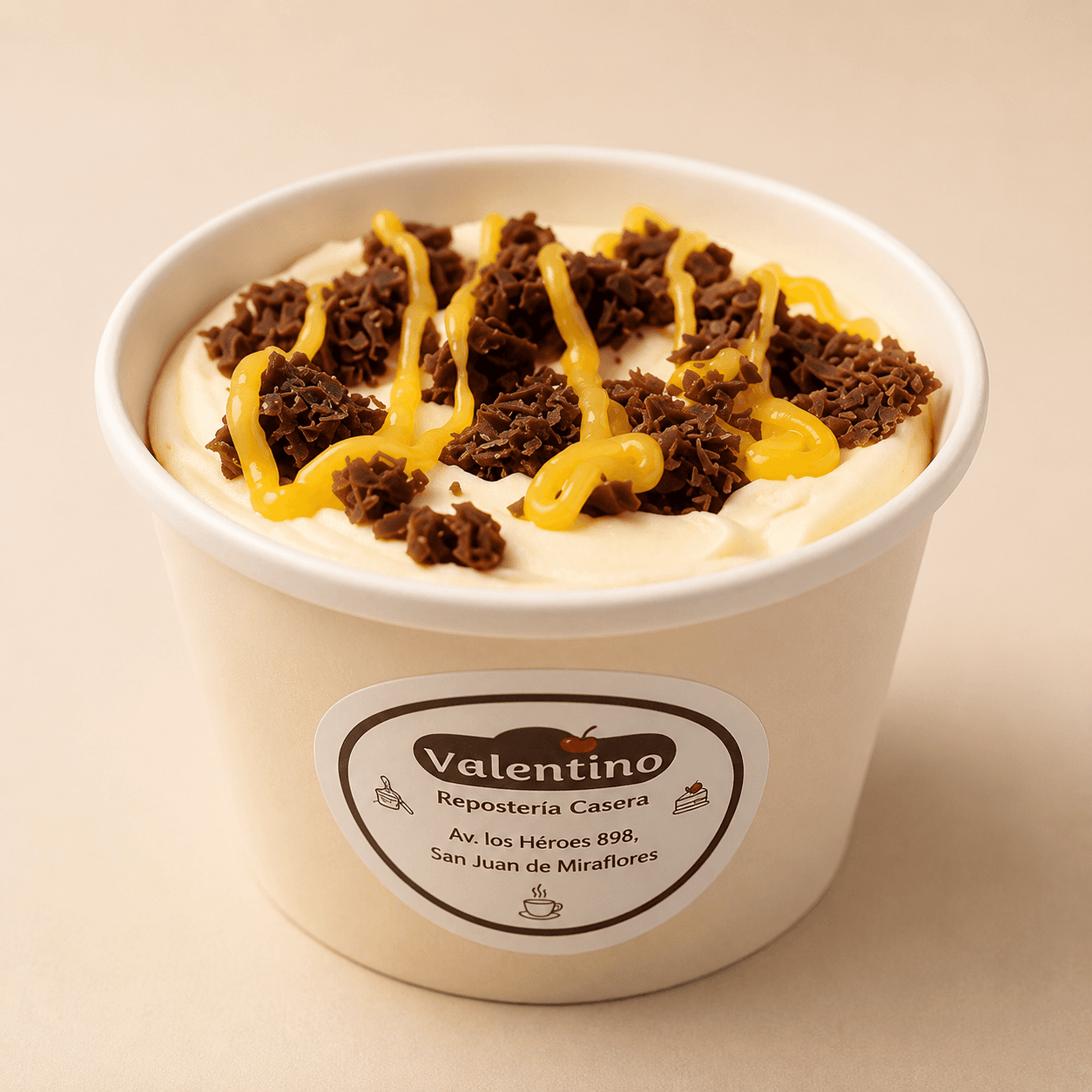 Valentino chocolúcuma (8oz)